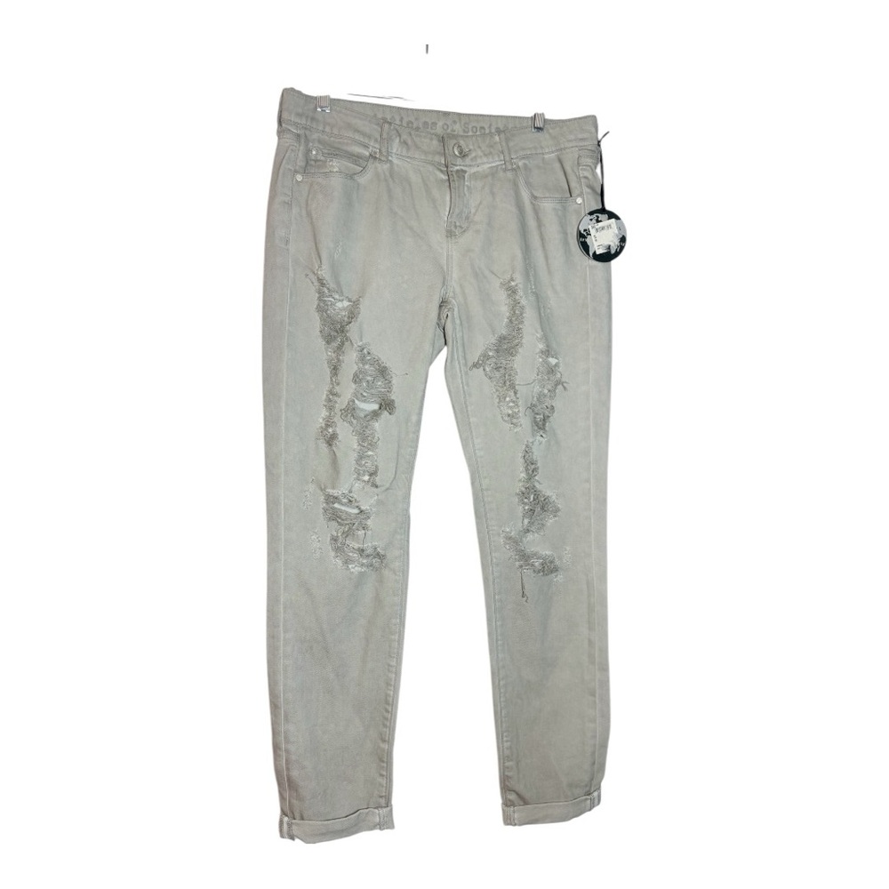 ARTICLES OF SOCIETY Grey Distressed Boyfriend Jeans - Picture 2 of 11